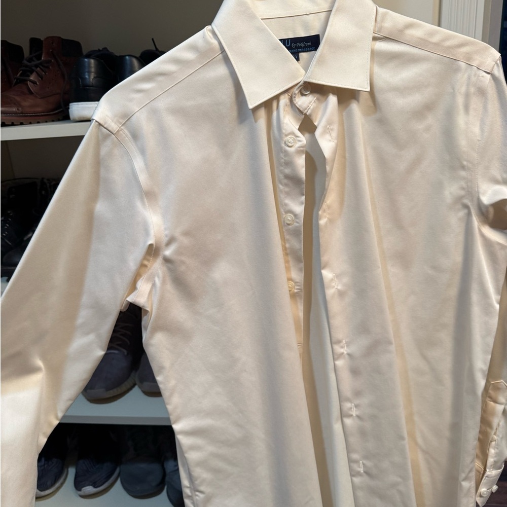 Men's Cream Dress Shirt
